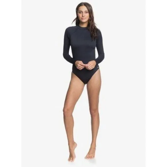 Roxy BNWT Mind Of Freedom Black Long Sleeve One Piece Swimsuit Women's Size XS - Picture 4 of 9